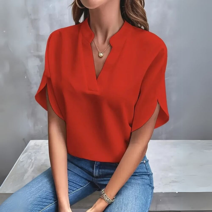 Klara | Soft and Stylish V-Neck Blouse