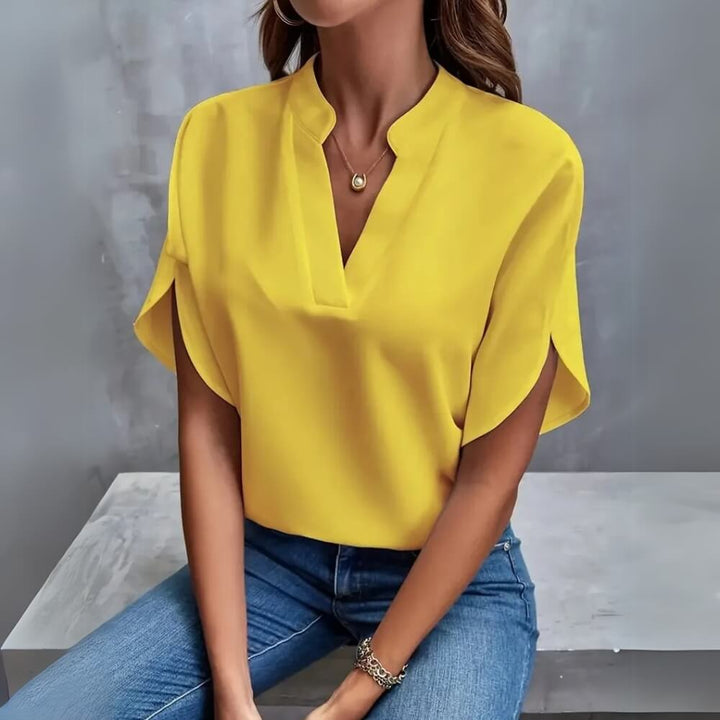 Klara | Soft and Stylish V-Neck Blouse
